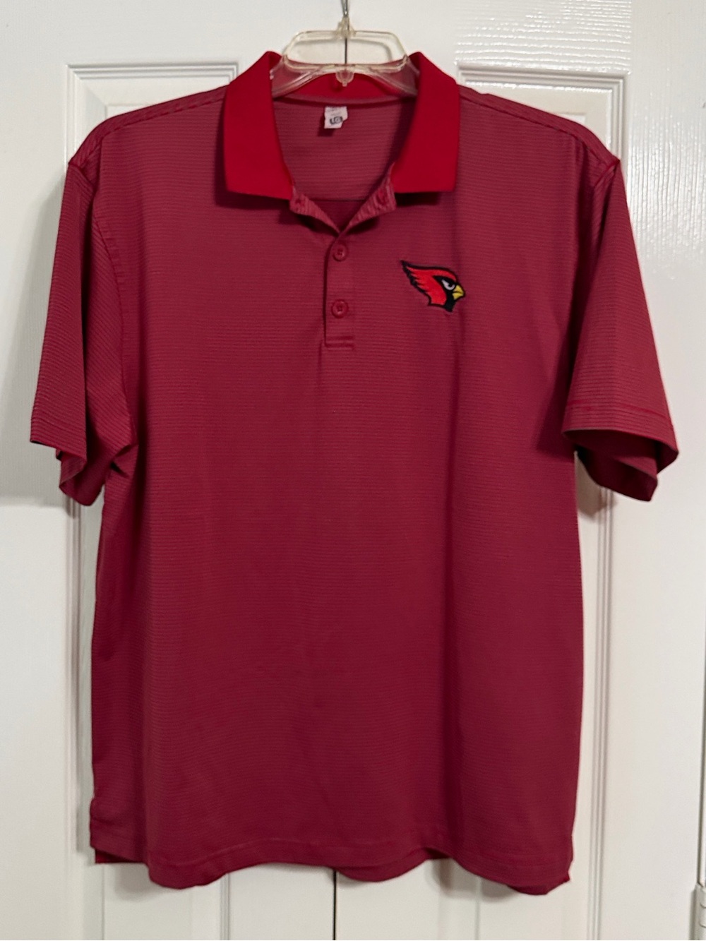 NFL Apparel Arizona Cardinals Red Polo Shirt Size Large